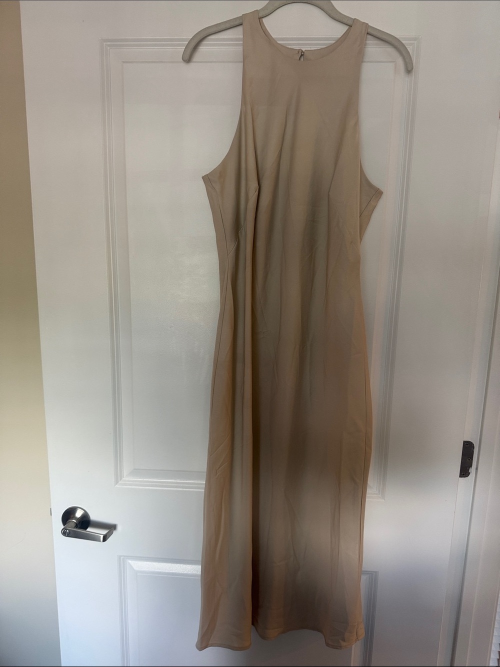 a new day Beige Sleeveless Midi Dress